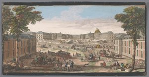 Ansicht der Vorderseite des Schlosses von Versailles von Anonymous