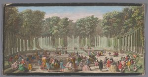 Ansicht des Bosquet du Théâtre d