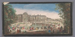 Ansicht des Château de Saint-Cloud vom Chemin de Versailles von Anonymous