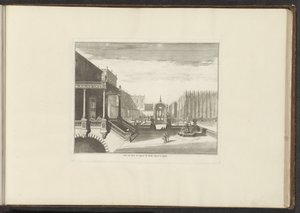 Ansicht des Königspalastes und der königlichen Gärten in Neapel von Anonymous
