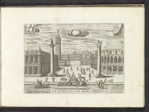 Ansicht der Piazzetta in Venedig