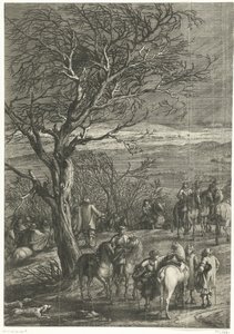 Das französische Heer vor Ypern (linkes Blatt), 1678 von Anonymous