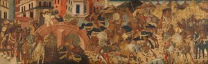 Horatius Cocles verteidigt die Sublicianische Brücke von Anonymous