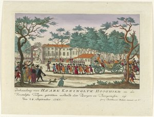 Einzug der Prinzessin von Oranien und der Kinder, 1787 von Anonymous