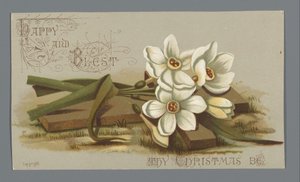 Weihnachtskarte für 1882 von Louise E. Jaceard an Frau Six von Anonymous