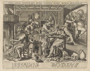 Kücheninterieur mit Armen