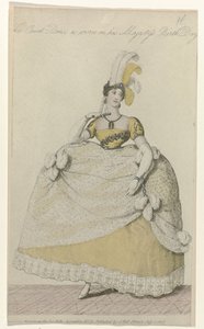 La Belle Assemblee, 1. Juli 1808, Nr. 32: Das Hofkleid