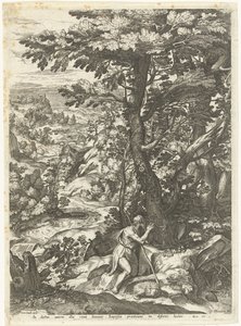 Landschaft mit Johannes dem Täufer
