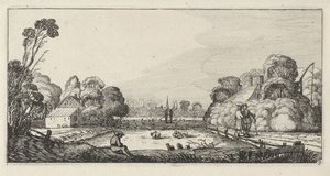 Landschaft mit Bauernhöfen von Anonymous