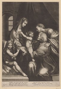 Maria mit Kind und Elisabeth, Katharina und Johannes der Täufer von Anonymous