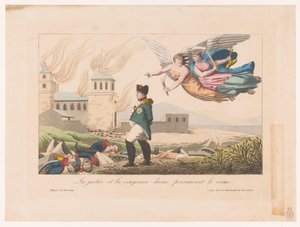 Nemesis und Themis verfolgen Napoleon von Anonymous