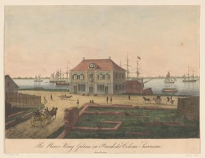 Neue Waage am Wasser in Paramaribo