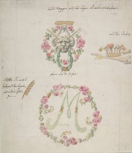 Ornamentale Designs für Porzellan, 18. Jahrhundert von Anonymous,.