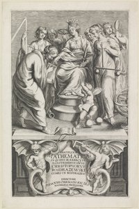 Personifikation der Mathematik Titelblatt für: Christophorus Rosdrazewski, Disciplinae Mathematicae, [1640-1648] von Anonymous