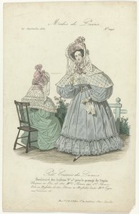 Petit Courrier des Dames, 20. September 1834, Nr. 1095: Hut in Pou de Soi von Anonymous