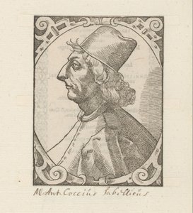 Porträt von Marcus Antonius Coccius Sabellicus von Anonymous