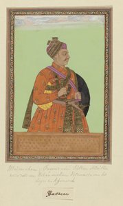 Porträt von Musa Khan, der ein Page von Sultan Abdullah war; nach Neknam-Khan diente er als Heerführer von Karnatak