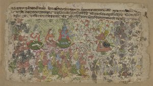 Rama und Sita mit Affenarmee