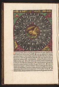 Schema zur Bestimmung des Sonntagsbuchstabens (littera dominicalis) von Anonymous