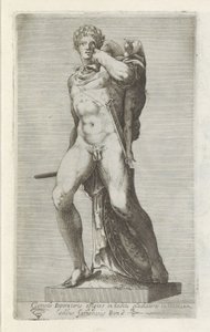 Skulptur von Kaiser Commodus als Gladiator