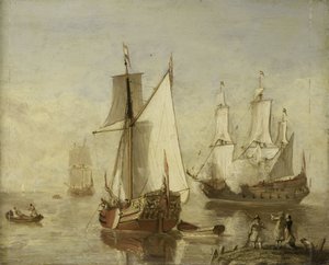 Vergnügungsyacht und Kriegsschiff von Anonymous