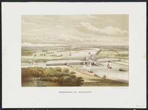 Eisenbahnbrücke bei Westervoort, 1846 von Anonymous
