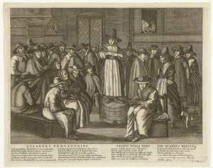 Karikatur der englischen Quäker, ca. 1656 von Anonymous
