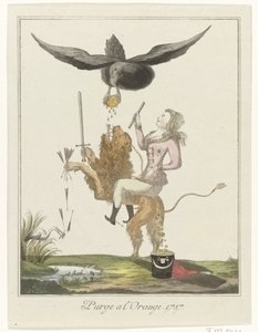 Karikatur über die holländische Zahlung an Preußen, 1787 von Anonymous