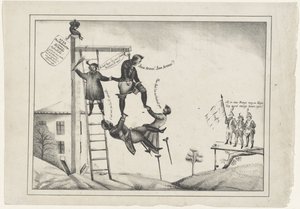 Karikatur auf die Freiwillige Bewaffnung, 1830