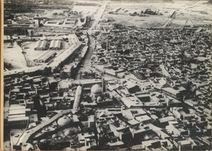 Stadt (vermutlich) im Nahen Osten, aus der Luft gesehen