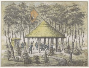Tempel und Garten in Boekel, 1831 von Anonymous