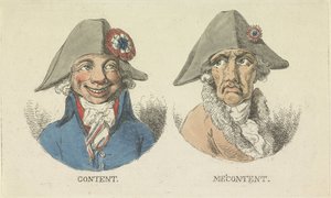 Zufrieden und Unzufrieden, 1795 von Anonymous
