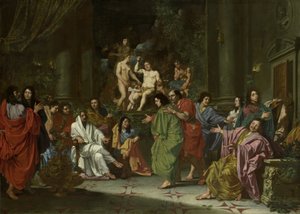 Die Einführung eines neuen Mitglieds in die Gruppe der nördlichen Maler in Rom
