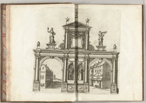 Szene mit Kaiser Maximilian I. und Maria von Burgund, 1594 von Anonymous
