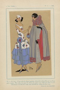 Très Parisien, 1923, Nr. 11: 15. - AU BAL. - Diese Samtrobe...