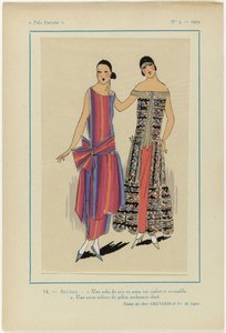 Très Parisien, 1923, Nr. 5: 14.- ALCALA. - 1. Ein Abendkleid...