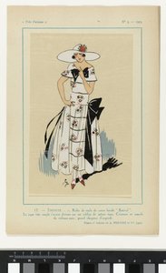 Sehr Pariserisch, 1923, Nr. 5: 17.- SCHÜCHTERNHEIT. - 1. Kleid aus Schleier... von Anonymous