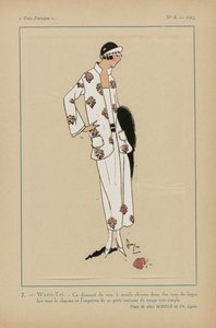 Très Parisien, 1923, Nr. 8: 7.- WANG-TAÏ. - Dieser Seidendamast...