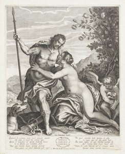 Venus versucht Adonis von der Jagd abzuhalten