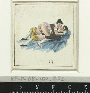 Liebespaar, Mann und Frau gekleidet