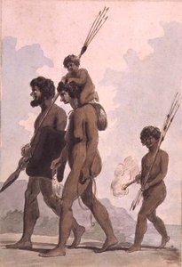 Eine Familie aus New South Wales, möglicherweise von Philip Gidley King (1758-1808), ca. 1788-92