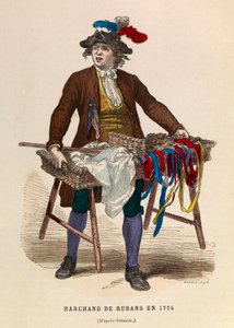Ein Bänderverkäufer im Jahr 1774