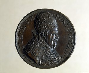 Clement X. Bronzemedaille. Mailand. von Anonymous Anonymous