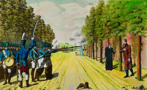 Hinrichtung des Herzogs von Enghien (Louis Antoine de Bourbon Condé)