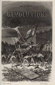 Frontispiz von 1866 aus „Histoire de la Revolution francaise“ von Adolphe Thiers. von Anonymous Anonymous