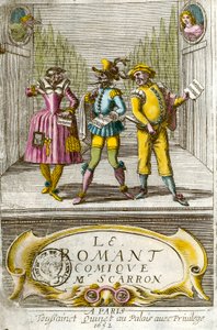 Frontispiz von „Der komische Roman“ von Paul Scarron