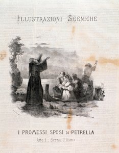 Illustration von „Die Verlobten“ nach Manzoni von Errico Petrella von Anonymous Anonymous