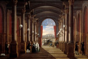 Innenansicht des ehemaligen Bahnhofs Saint Lazare (1845) von Anonymous Anonymous