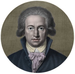 Johann Wolfgang von Goethe (1749-1832). Deutscher Schriftsteller. Gravur 19. Jh. - Porträt von Johann Wolfgang Goethe (1749-1832), deutscher Schriftsteller