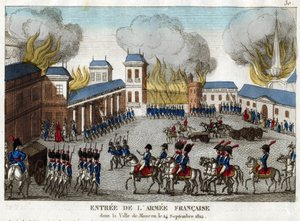 Die Einnahme Moskaus durch die Armee Napoleons I. am 14. September 1812 von Anonymous Anonymous